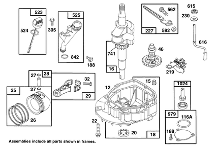 Engine Gts 150 Diagram and Parts List for 22150 6900001 - 6999999 Toro Lawn Mower