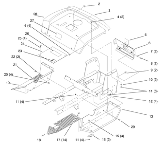 Part Location Diagram of 94-4243-01 Toro DISCONTINUED