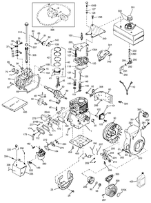 Engine Tecumseh Model Hsk70-130282t Diagram and Parts List for 38072 7900001 - 7999999 Toro Snow Blower