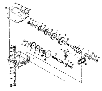 Peerless Transmission Model No. 700-039 Diagram and Parts List for 30156 200001 - 299999 Toro Lawn Tractor Accessories