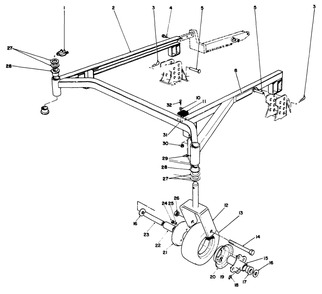 52" Cutting Unit Model No. 30555 (Continued) Diagram and Parts List for 30798 0000001 - 0999999 Toro Lawn Tractor