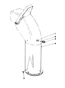 Chute Extension Kit 26-1100 Diagram and Parts List for 30572 90001 - 99999 Toro Snow Blower