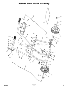 Part Location Diagram of 92-0020 Toro Seat Back