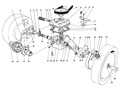 Gear Case Assembly Diagram and Parts List for 16780 4000001 - 4999999 Toro Lawn Mower