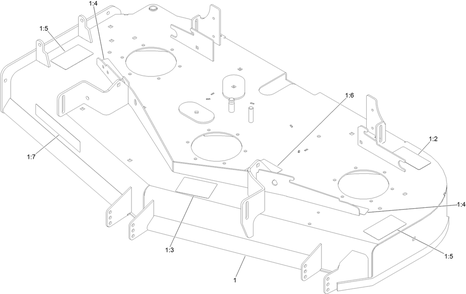 Deck Decal Assembly No. 126-8957 Diagram and Parts List for 77292TE 414529978 - 999999999 Toro Lawn Tractor