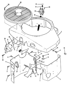 Covers, Fuel Pump, Coil, Regulator & Governor Linkage-616-Z Diagram and Parts List for Y1-16OE02  Toro Lawn Tractor