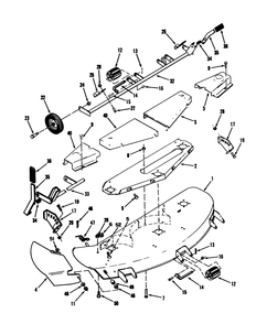 Cutting Unit Assembly Diagram and Parts List for 78360 3900001 - 3999999 Toro Lawn Mower