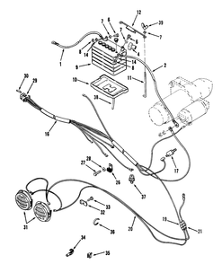 Electrical System Diagram and Parts List for 73520 39000001 - 39999999 Toro Lawn Tractor