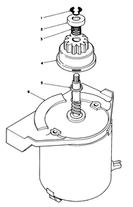 Starter Motor Assembly Diagram and Parts List for 26625CG 9000001 - 9999999 Toro Lawn Mower