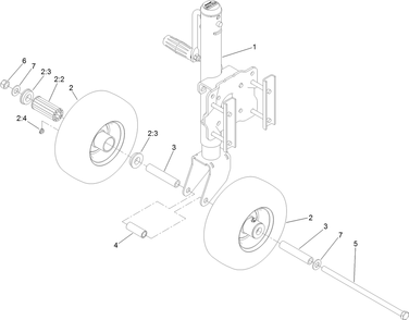 Jack Assembly Diagram and Parts List for 23618 400000000-999999999 Toro Log Splitter