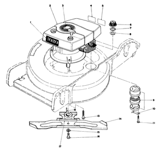 Engine Assembly Diagram and Parts List for 20758 2000001 - 2999999 Toro Lawn Mower