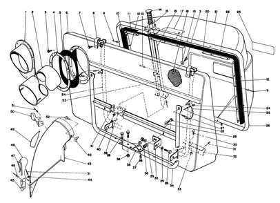 Easy-Empty Grass Catcher Model 59111 (Optional) Diagram and Parts List for 57365 7000001 - 7999999 Toro Lawn Tractor