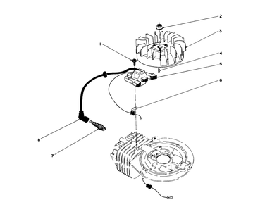Ignition Assembly (Model No. 47pj8) Diagram and Parts List for 16585 9000001 - 9999999 Toro Lawn Mower