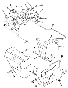 Covers & Governor Linkage-612-Z Diagram and Parts List for Y1-12OE01  Toro Lawn Tractor