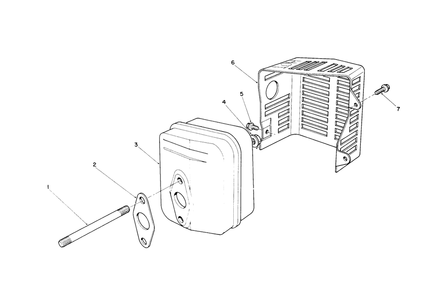 Muffler Assembly (Engine No. Vmg6, Vmj8 & Vmk9) Diagram and Parts List for 26620BG 0009001 - 0999999 Toro Lawn Mower