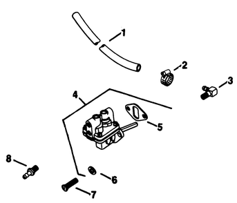 Fuel Pump-Engine Kohler Model No. Kt17qs Type No. 24324 (Continued) Diagram and Parts List for 30754 5000001 - 5999999 Toro Lawn Tractor