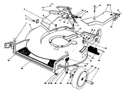 Housing Assembly Diagram and Parts List for 20622C 8000001 - 8999999 Toro Lawn Mower