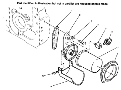 Oil Filter Diagram and Parts List for 73441 69000001 - 69999999 Toro Lawn Tractor