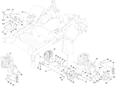 Part Location Diagram of 135-4893 Toro Mount-Bellcrank, Lh