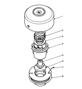 Tap & Trim Head No. 41-6220 (Optional) Diagram and Parts List for 51608 2000001 - 2999999 Toro Trimmer