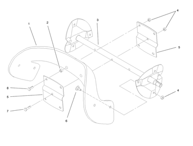 Rotor Assembly Diagram and Parts List for 38409 8900001 - 8999999 Toro Snow Blower