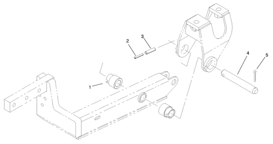 Part Location Diagram of 98-7926 Toro Spacer-Lift Arm.