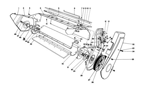 Lower Main Frame Assembly (Model 38242 & 38252) Diagram and Parts List for 38252 1000001 - 1999999 Toro Snow Blower