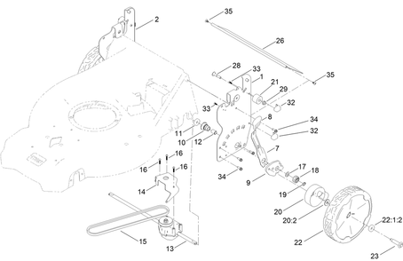 Part Location Diagram of 144-0218 Toro Bumper-Isolator