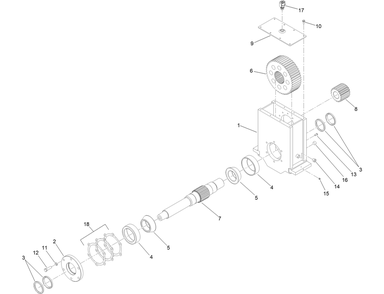 Rotary Box Assembly No. 133-6208-03 Diagram and Parts List for 23898 400000000 - 999999999 Toro Lawn Tractor Accessories