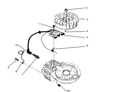 Ignition Assembly (Model No. 47pr4-3) Diagram and Parts List for 22700BC 5900001 - 5999999 Toro Lawn Mower