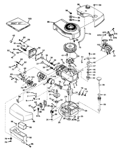 Engine Tecumseh Model No. Tnt 120-12003 Diagram and Parts List for 20440 5000001 - 5999999 Toro Lawn Mower