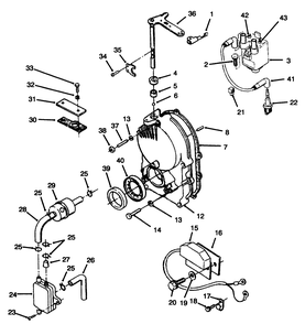 Ignition Control-Onan P220g Type I/10808d Diagram and Parts List for 30620 490001 - 499999 Toro Lawn Tractor