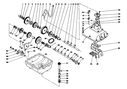 Transmission Assembly-26-5440 Diagram and Parts List for 56044 0000001 - 0999999 Toro Lawn Tractor