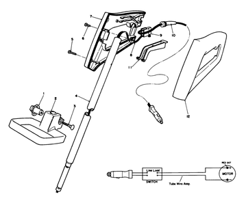 Handle Assembly Diagram and Parts List for 51720 0000001 - 0999999 Toro Trimmer