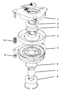 Clutch Assembly No. 54-3200 Diagram and Parts List for 30180 690001 - 699999 Toro Lawn Tractor Accessories