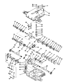 Peerless Transaxle Model No. 801f Diagram and Parts List for 57430 8000001 - 8999999 Toro Lawn Tractor