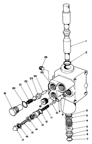 Valve Assembly No. 54-0090 Diagram and Parts List for 30754 5000001 - 5999999 Toro Lawn Tractor