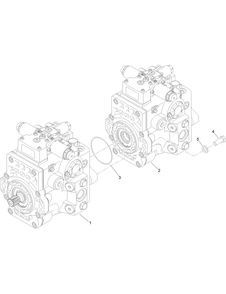 Tandem Hydraulic Pump Assembly No. 132-8497 Diagram and Parts List for 22530 414400000 - 999999999 Toro Lawn Tractor Accessories