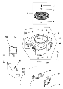 Blower Housing & Baffles Diagram and Parts List for 30183 990001 - 999999 Toro Lawn Tractor Accessories