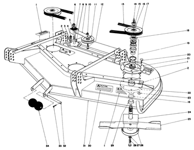 Cutting Unit Model No. 30560 Diagram and Parts List for 30560 30001 - 39999 Toro Lawn Mower