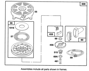 Engine Briggs & Stratton Model 127702-0131-01 Diagram and Parts List for 20908BC 4900001 - 4999999 Toro Lawn Mower