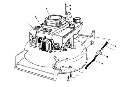 Engine Assembly Diagram and Parts List for 20211 1000001 - 1999999 Toro Lawn Mower