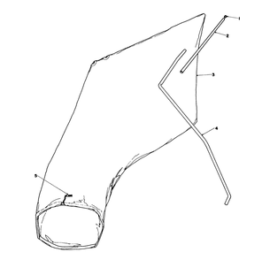Giant Bagging Kit No. 29-9750 (Optional) Diagram and Parts List for 16202C 5000001 - 5999999 Toro Lawn Mower