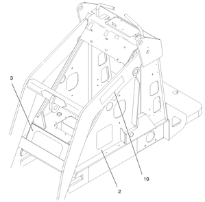 Decal Locations Diagram and Parts List for 22300 890001 - 899999 Toro Lawn Tractor Accessories