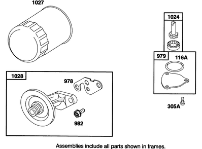 Engine Briggs & Stratton Model 28q777-0168-01 Diagram and Parts List for 71192 5900001 - 5999999 Toro Lawn Tractor