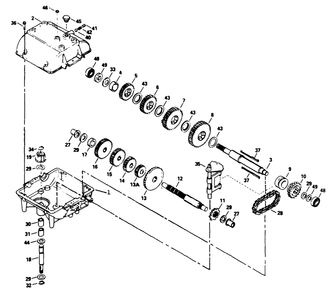 Peerless Transmission Model No. 700-039 Diagram and Parts List for 30156 390001 - 399999 Toro Lawn Tractor Accessories