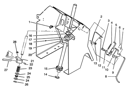 Steering Shaft And Indicator Assembly Diagram and Parts List for R2-16BE01 2000001 - 2999999 Toro Lawn Tractor