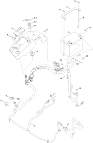 Electrical Assembly Diagram and Parts List for 72906 412200000 - 999999999 Toro Lawn Tractor
