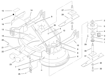 Part Location Diagram of 93-7302 Toro DISCONTINUED