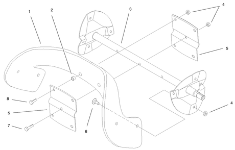 Rotor Assembly Diagram and Parts List for 38424 9900001 - 9999999 Toro Snow Blower